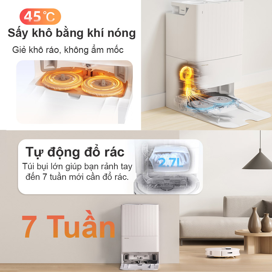 004 - ROBOT HÚT BỤI LAU NHÀ ROBOROCK Q REVO ROBOT HÚT BỤI LAU NHÀ ROBOROCK Q REVO